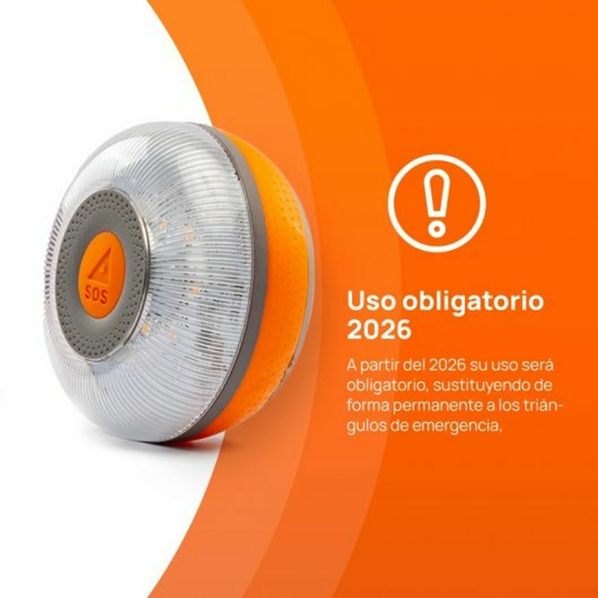 Baliza de Emergencia V16 conectada DGT 3.0 Flash Led SOS