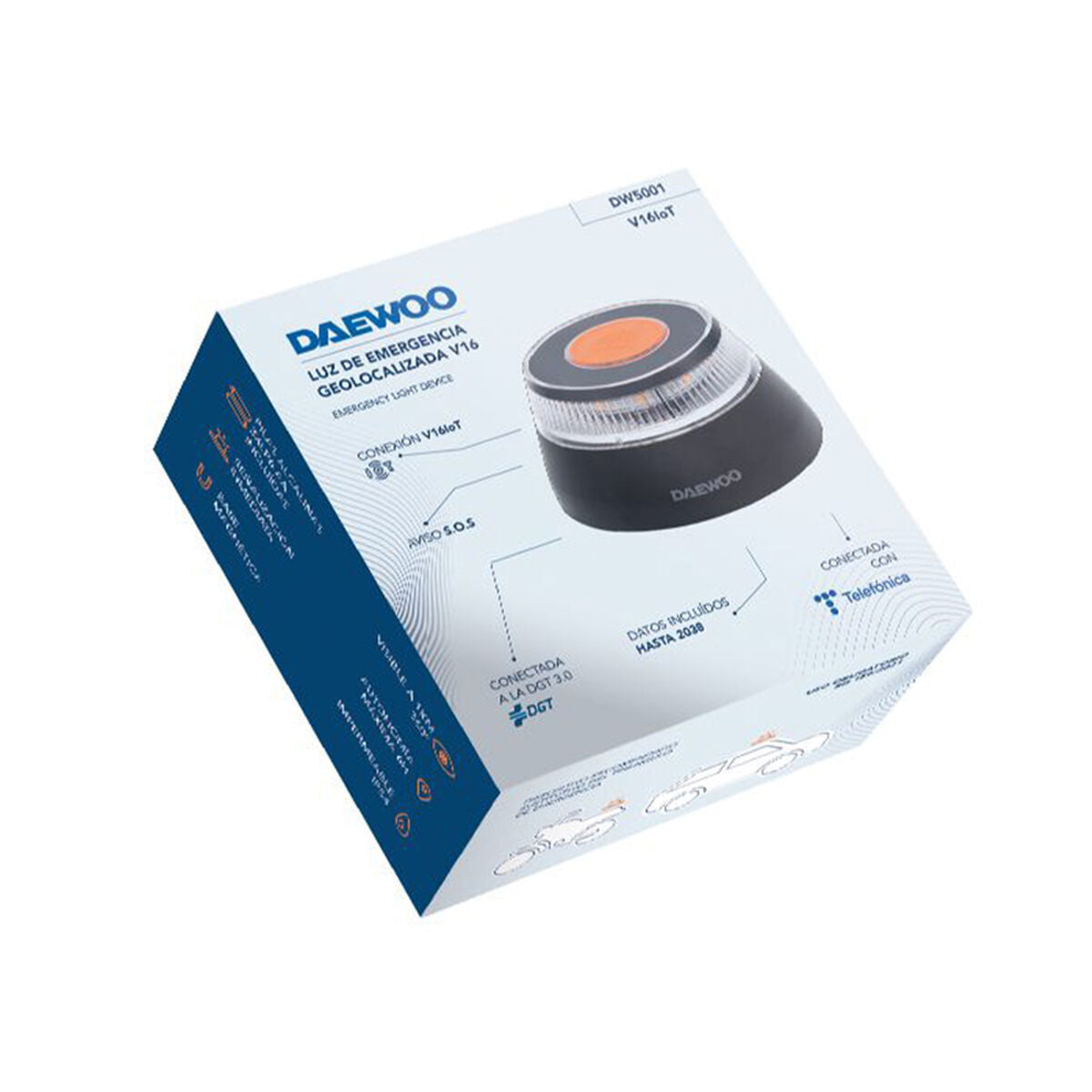 V16 Emergency Beacon connected DGT 3.0 Daewoo DW5001